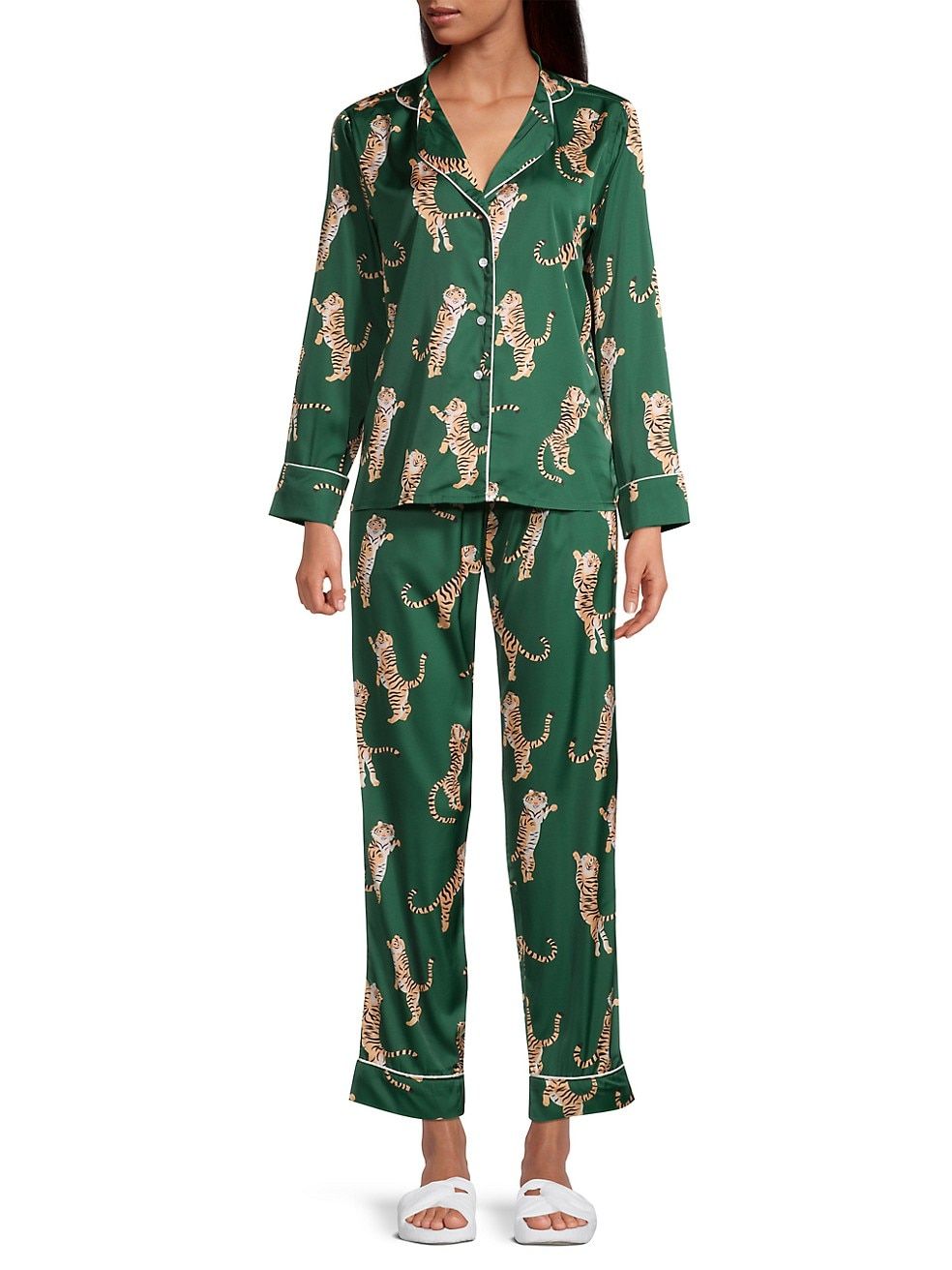 Gwen Two-Piece Satin Pajama Set | Saks Fifth Avenue
