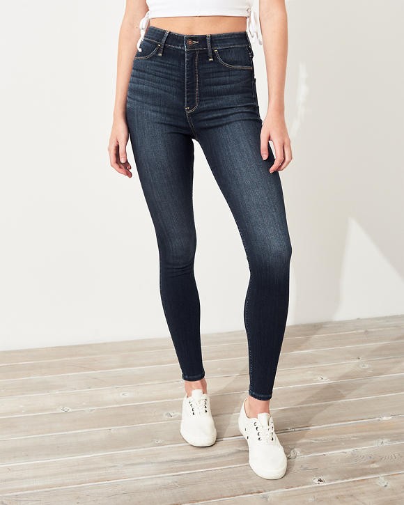 Advanced Stretch Ultra High-Rise Jean Leggings | Hollister US