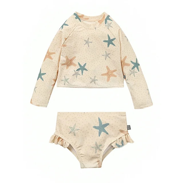 Modern Moments by Gerber Baby and Toddler Girl Rashguard Tankini Set, 2-Piece, Sizes 0/3M - 5T - ... | Walmart (US)