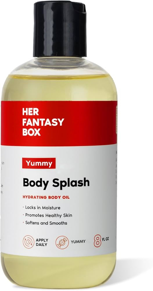 Her Fantasy Box Body Splash Hydrating Body Oil (Yummy) - Moisturizing, Non-Greasy Formula for Sof... | Amazon (US)