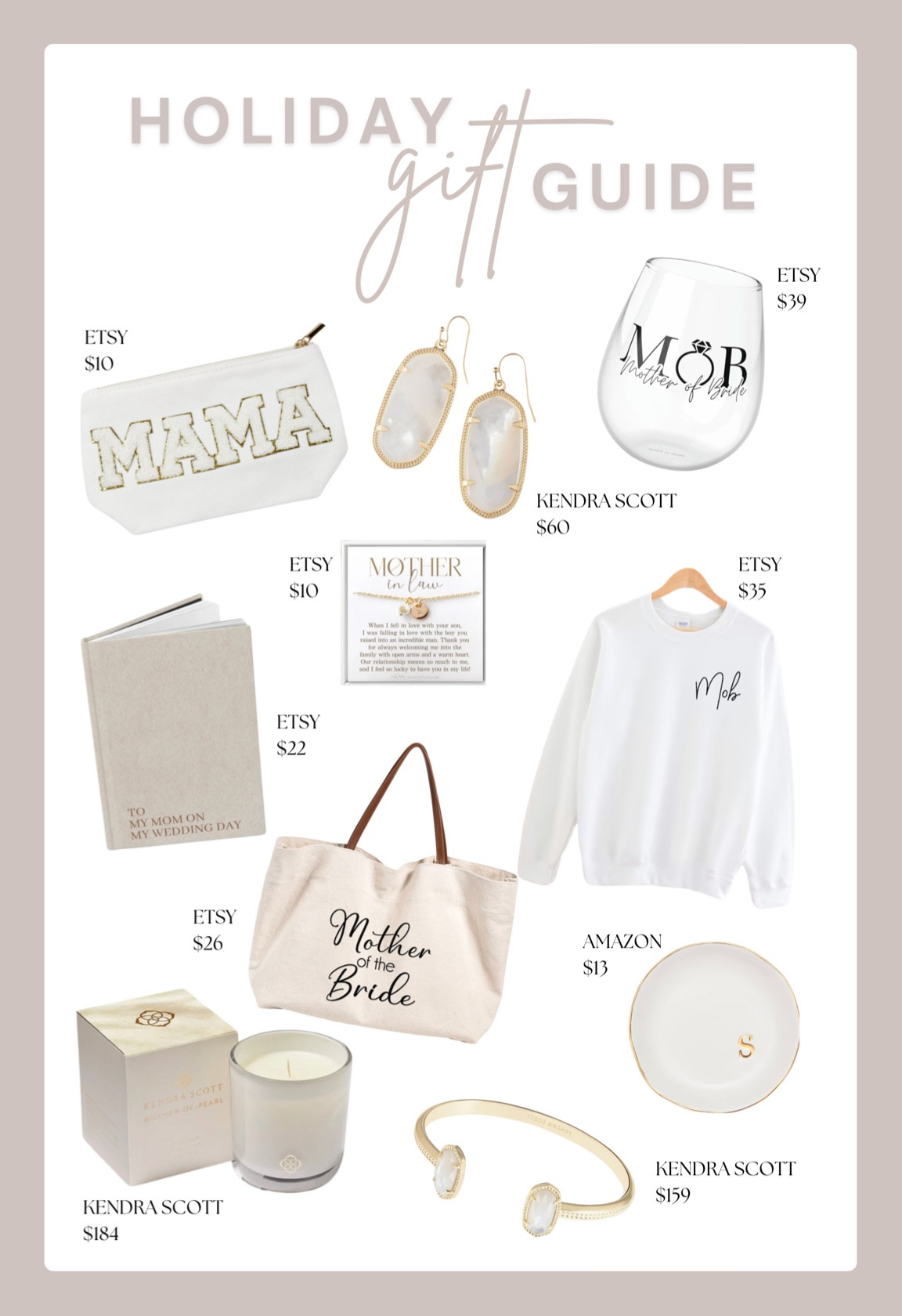 Holiday Gift Guide: For the Moms

Mom | Bridal party | maid of honor | bachelorette | party | wedding morning | thank you gift | stocking stuffers | mother of the groom | mom |  holiday | Christmas gift 

#LTKGiftGuide #LTKWedding #LTKHoliday