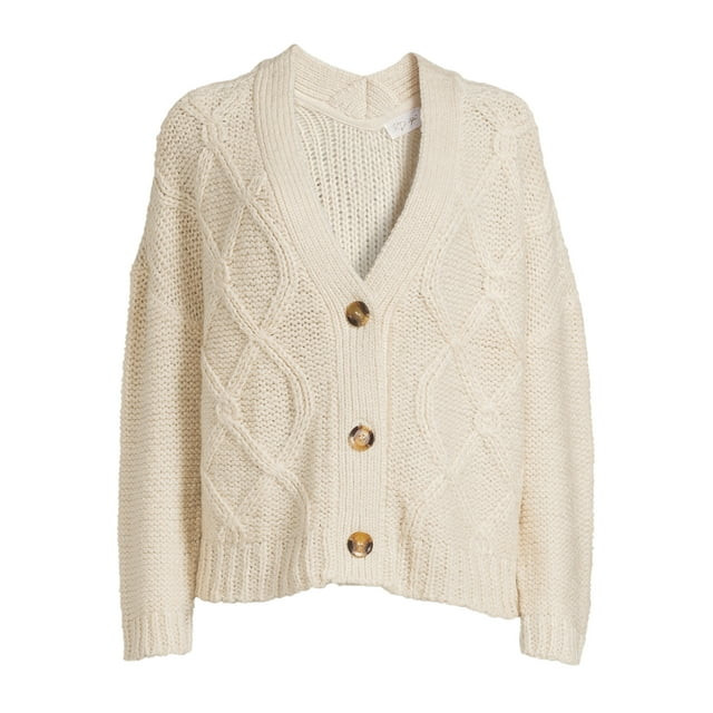 RD Style Women's Diamond Knit Cardigan, Sizes S-XXXL | Walmart (US)