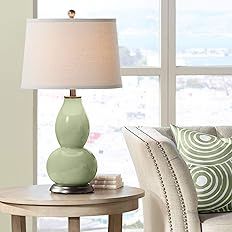 Color + Plus Majolica Green Double Gourd Table Lamp | Amazon (US)