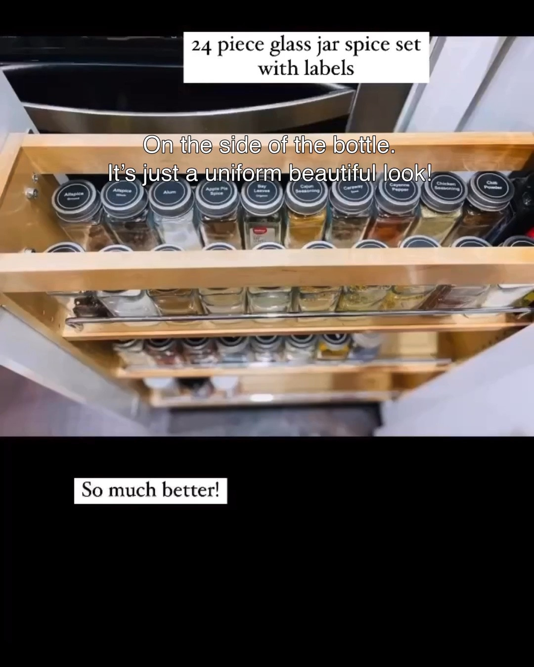 This 24 piece glass jar set that comes with two separate sets of labels has really elevated the look of my spice drawer. Square Spice Bottles Set, Glass Spice Jars, Shaker Lids, Metal Caps, Waterproof Spice Jar Labels, Collapsible Silicone Funnel, High-Quality Jars, Lead-Free Glass, Clear Glass, Modern Design, Spice Rack, Cabinet Organizer, Premium Accessory, Sift and Pour Shaker Lids, Airtight Caps, Preprinted Round Spice Labels, Multifunctional, Seasoning Storage, DIY Projects, Party Favors #SpiceOrganization #KitchenEssentials #HomeCooking #DIYProjects #PartyFavors

#LTKfindsunder100 #LTKhome #LTKfindsunder50