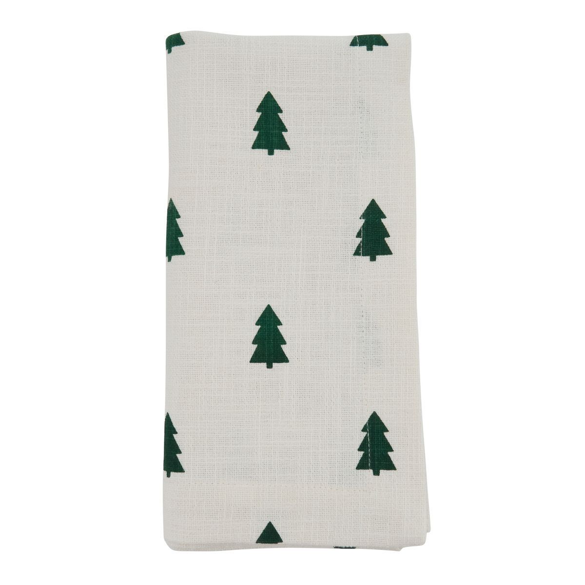 Saro Lifestyle Saro Lifestyle Christmas Tree Design Cloth Table Napkins (Set of 4), Ivory, 20" | Target