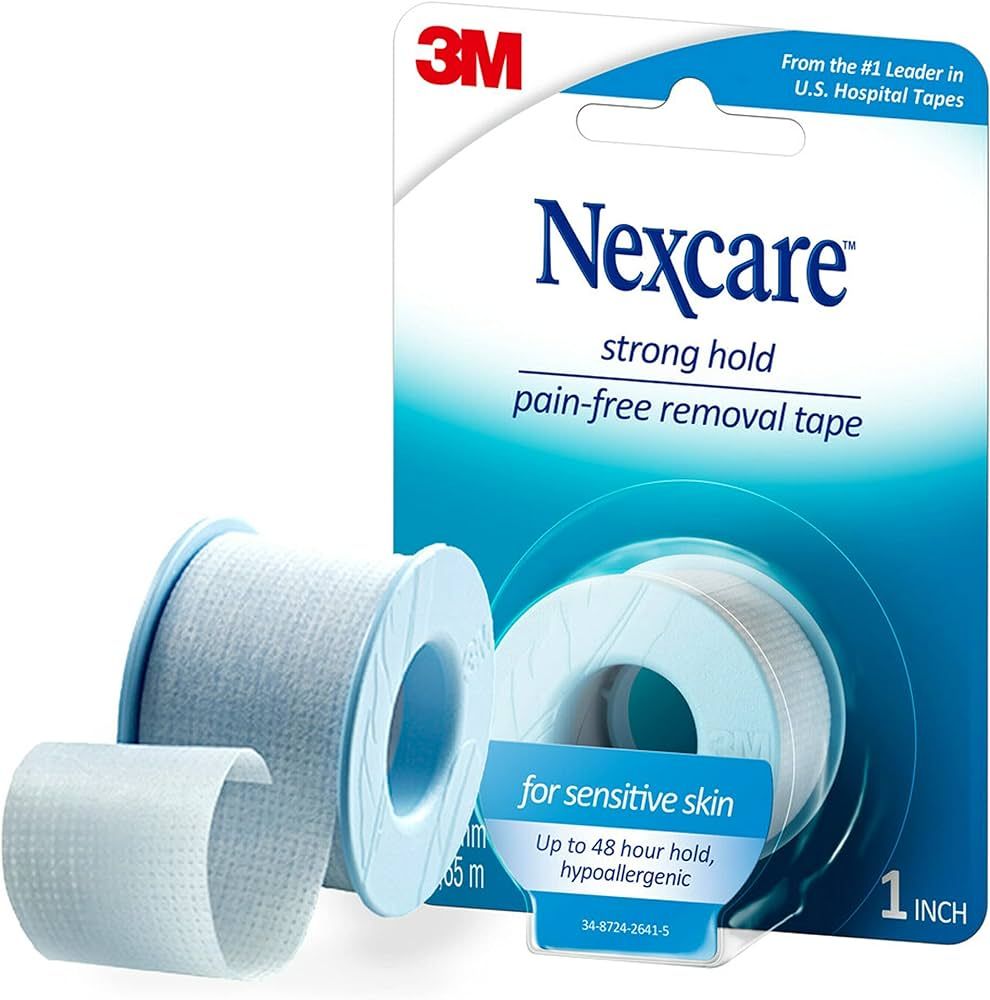 Nexcare Strong Hold Pain-Free Removal Tape, Silicone Adhesive, Secures Dressing and Lifts Away Cl... | Amazon (US)
