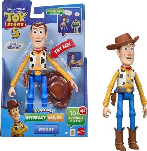 Mattel Disney and Pixar Toy Story 5 Interactables Figure, Woody 9 Inch Playscale, Movie Phrases &... | Amazon (US)
