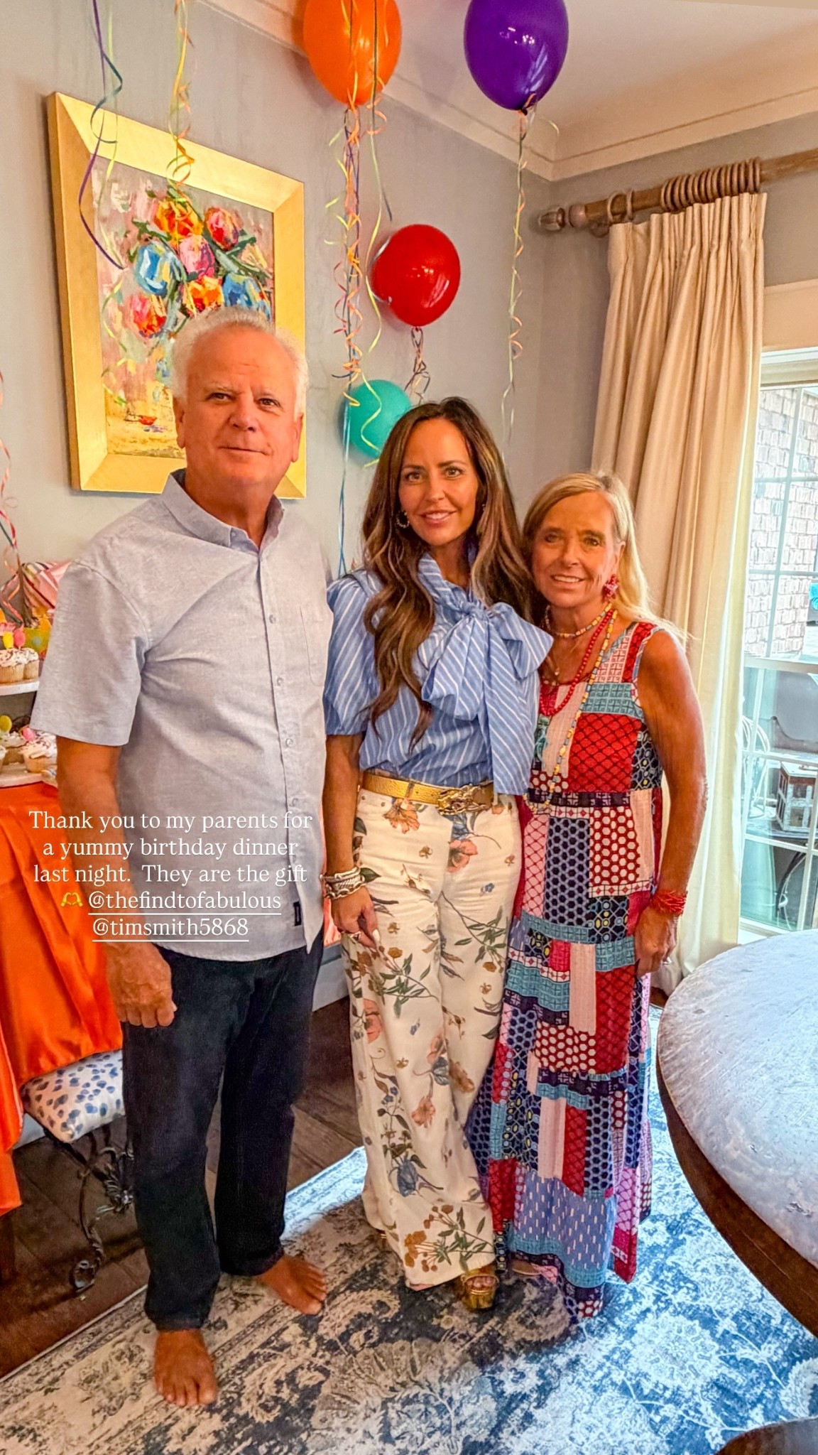 Thank you to my parents for a yummy birthday dinner last night.