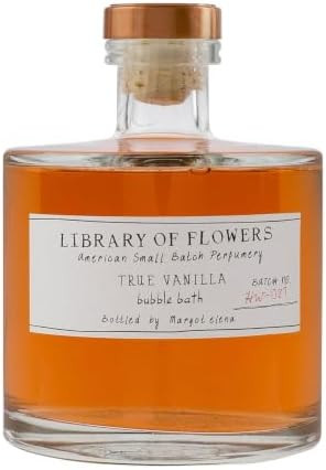 Library of Flowers True Vanilla Bubble Bath for Women, 17 fl oz, Bath Gift | Bergamot & Amber, Bu... | Amazon (US)