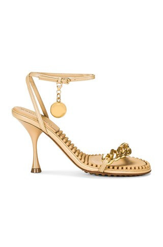 Bottega Veneta Dot Ankle Strap Sandals in Beige | FWRD 