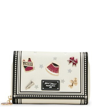 Betsey Johnson Shake Your Pom Poms Cheer Gameday Wallet Crossbody Clutch Bag | Dillard's | Dillard's