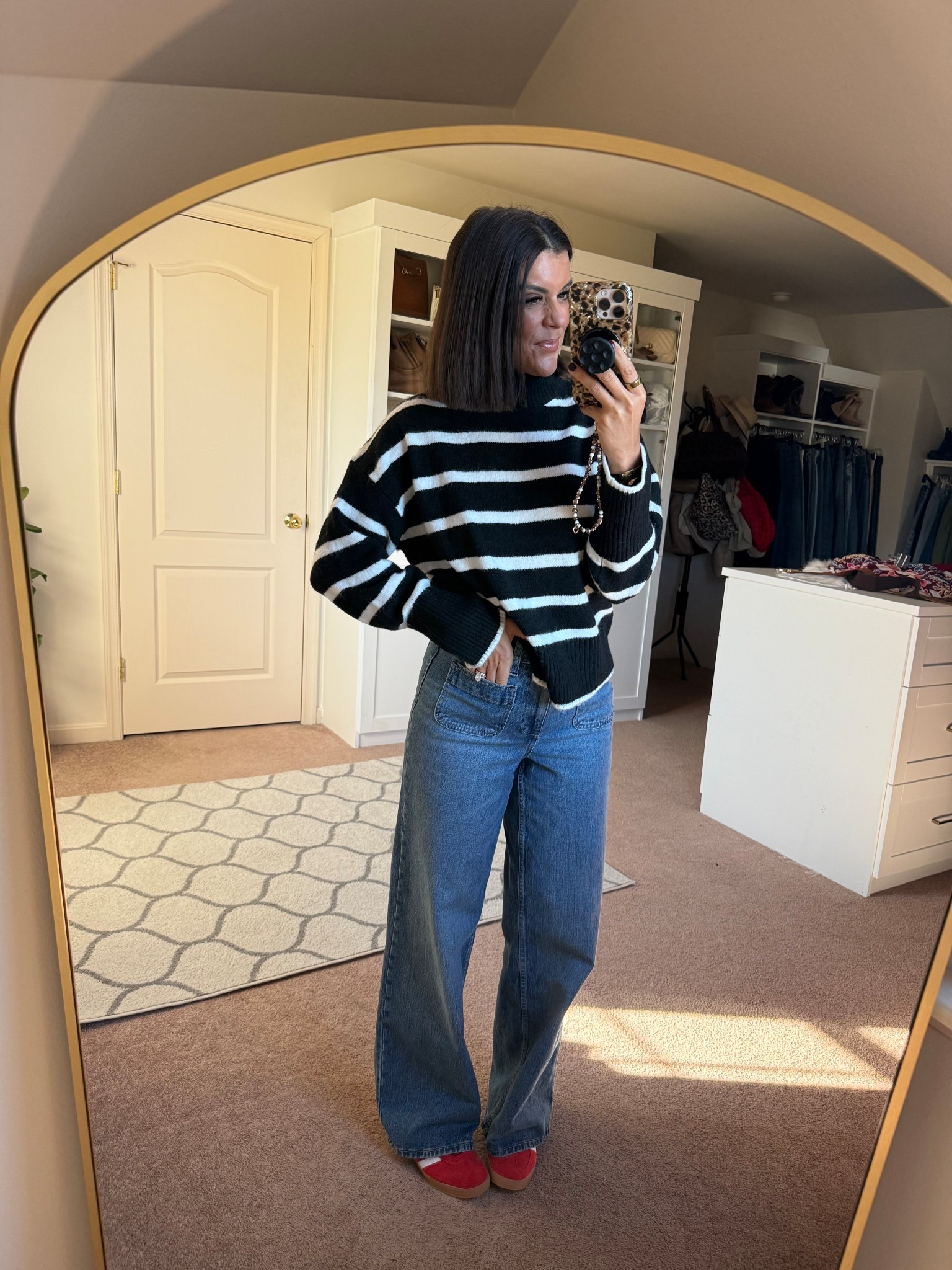 Today’s fit- love this Walmart sweater! Size small.
Size 2 in jeans- I’m 5’5
For reference 

#LTKSeasonal #LTKFindsUnder100 #LTKSaleAlert