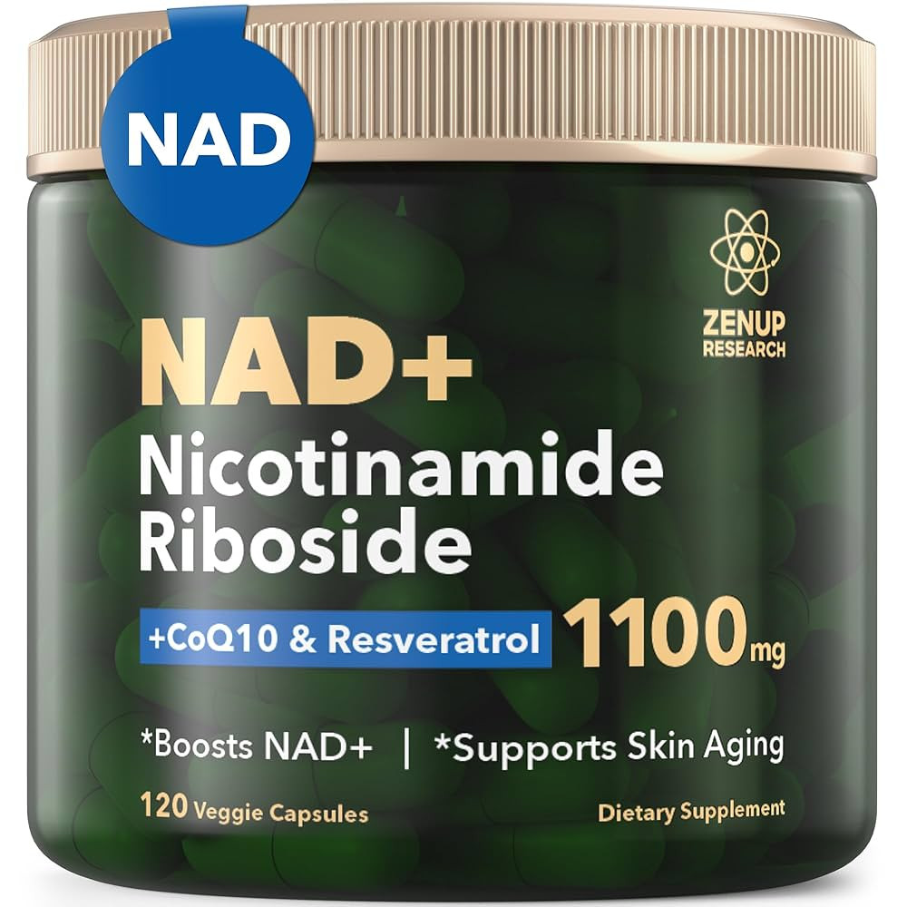 NAD+ Supplement Research | 1100mg Liposomal Nicotinamide Riboside with Resveratrol & Quercetin | ... | Amazon (US)