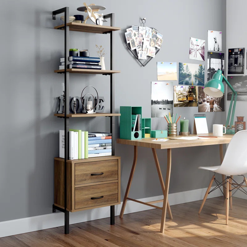 72.4'' H x 18.9'' W Iron Ladder Bookcase | Wayfair North America