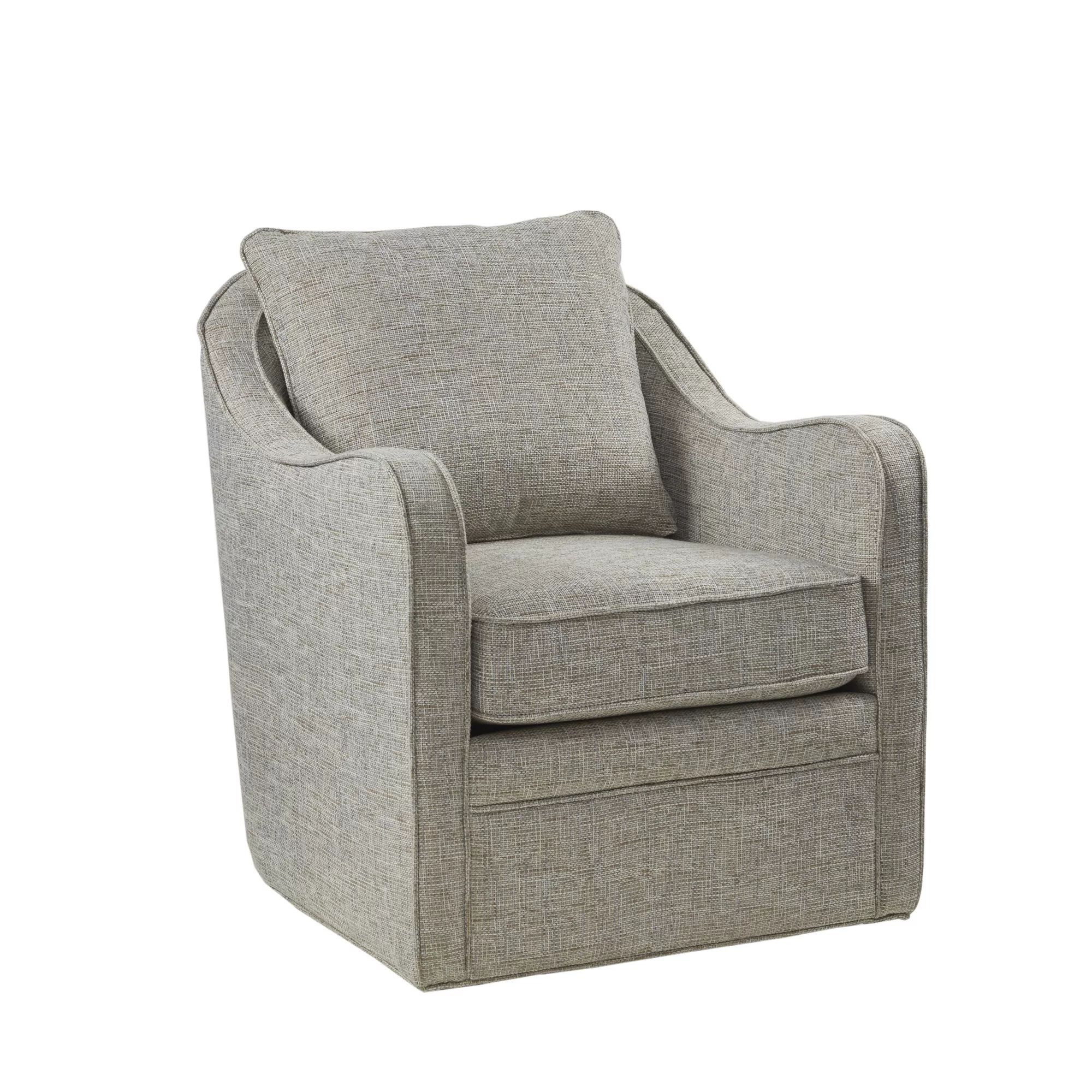 Loftus Upholstered Wide Swivel Arm Chair | Wayfair North America
