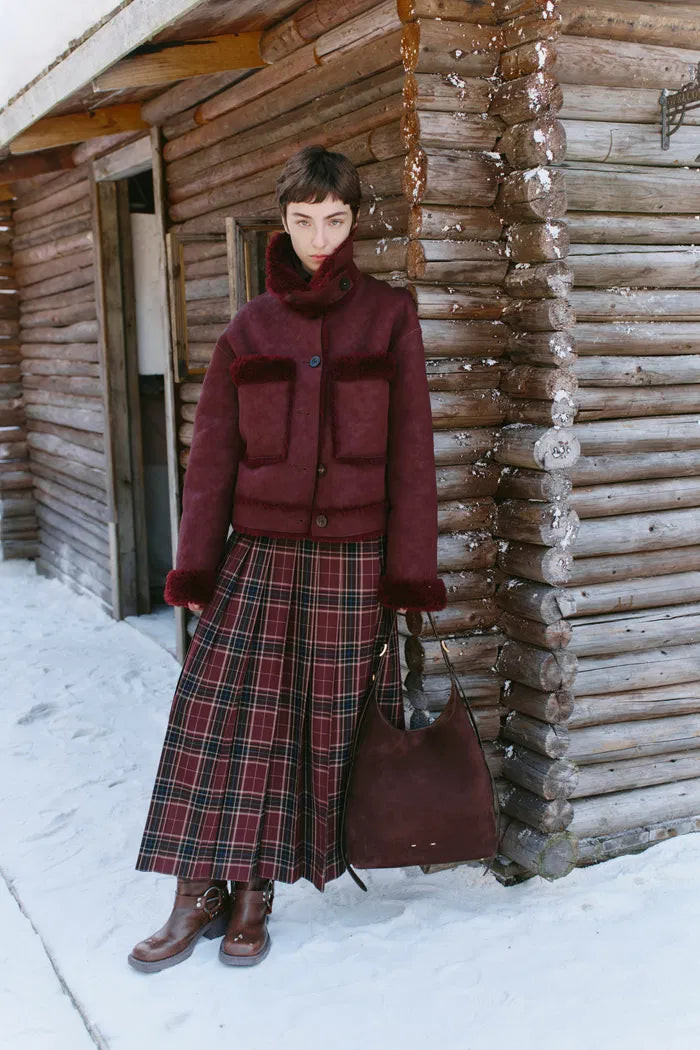 Maestrale Coat in Faux Shearling | Fabrique