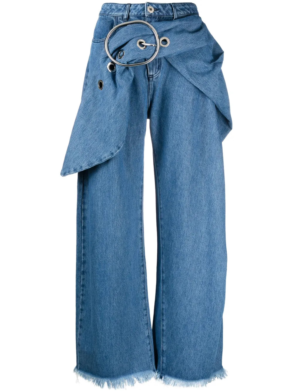 Marques'Almeida Belted Boyfriend Jeans - Farfetch | Farfetch Global