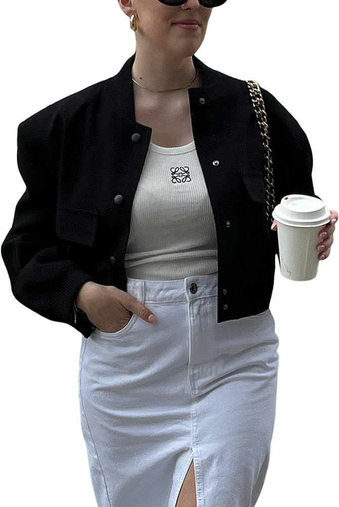 Yidarer Women's Cropped Bomber  curated on LTK