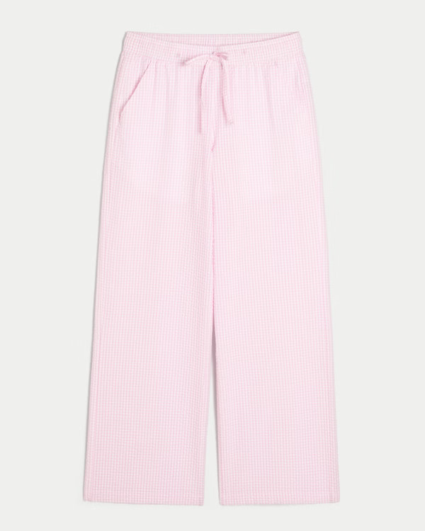 Seersucker Baggy Pull-On Pants | Hollister (UK)
