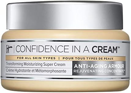Amazon.com: IT Cosmetics Confidence in a Cream - Facial Moisturizer - Reduces the Look of Wrinkle... | Amazon (US)