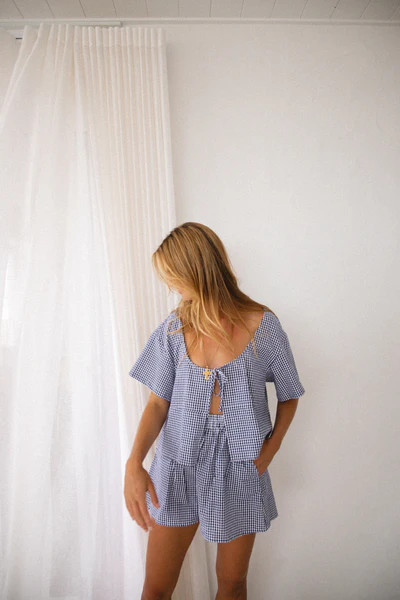 VRG GRL The Sea & I Smock Top // Navy | VRG Grl