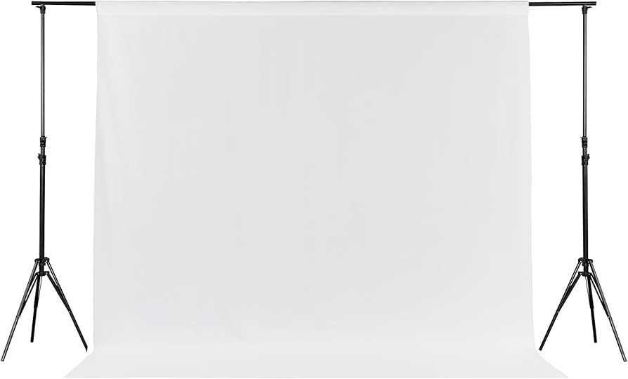 Joccun 5X7FT White Backdrop Background for Photography,Polyester Backdrop Curtain Background Scre... | Amazon (US)