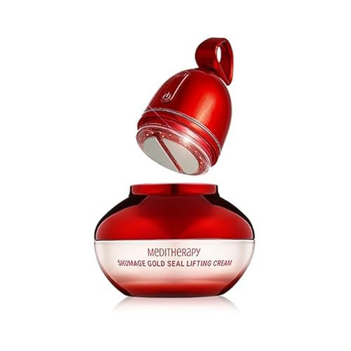Shumage Gold Seal Lifting Cream+Device - Moisturizer Face Lift Cream, Hydrating & Tightening for Sagging Skin - Korean Face Moisturizer - Microcurrent Facial Device for Radiant Glow Skin - 1.69 Fl. Oz | Amazon (US)