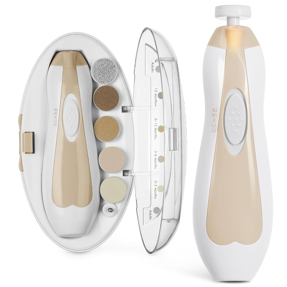 haakaa Baby Nail Trimmer Electric Safe Baby Nail Clippers Baby Nail File Kit, Trim Polish Groomin... | Amazon (UK)