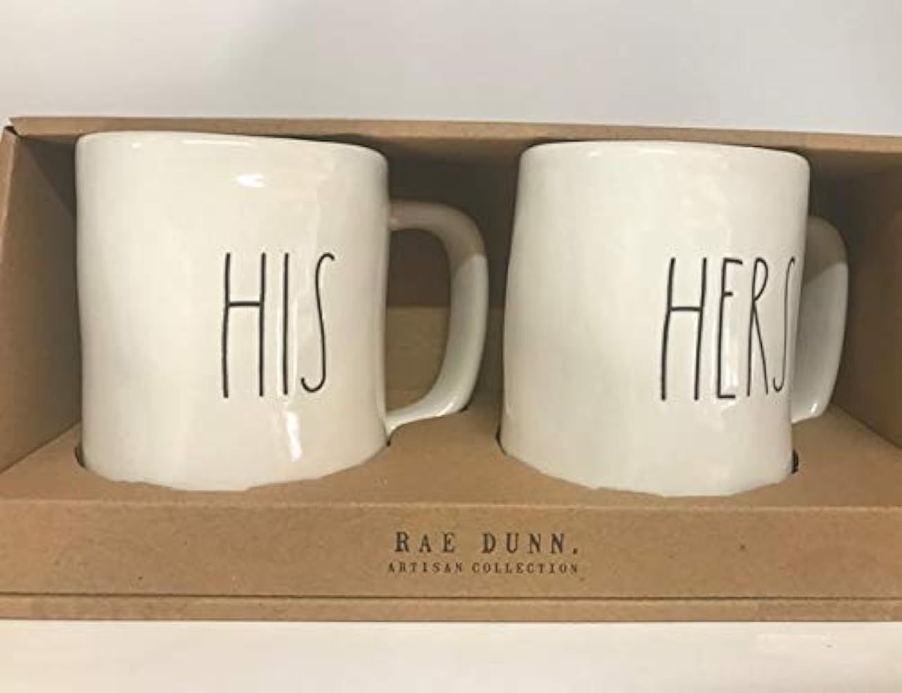 Rae Dunn by Magenta HIS & Hers Mug Gift Set Large Letter | Amazon (US)