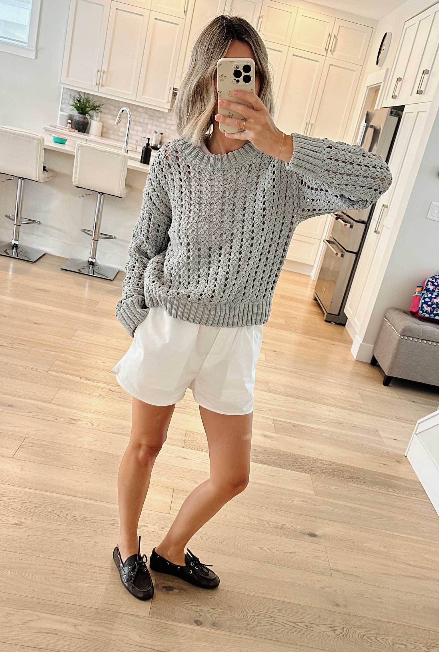 Travel ootd to begin our kid free weekend 🫶🏻

I’m obsessed with boxer shorts and shoes combo! Wearing my tts 6.5 & they were tight at first but they’ve definitely stretched out and fit nicely now :) 

#LTKshoes 

#LTKstyletip #LTKsummer