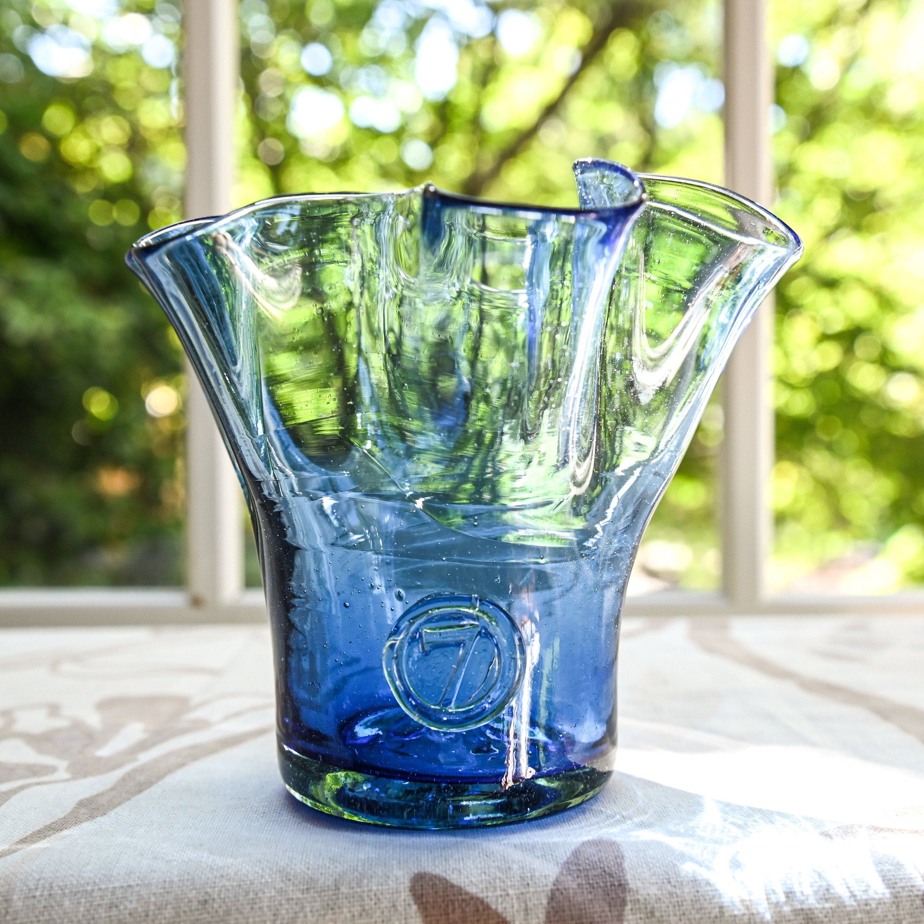 Petite Lettuce Leaf Vase (Blue) | Half Past Seven