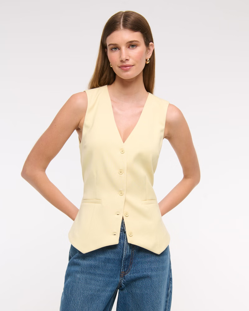 Easy Tailored Vest | Abercrombie & Fitch (US)