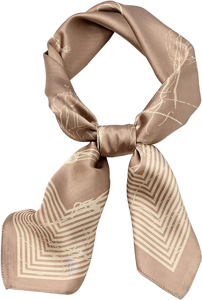 Silky Scarfs for Women – Bandana Headband -Hair Scarf – Square Head Scarf - Gifts for Women | Amazon (US)