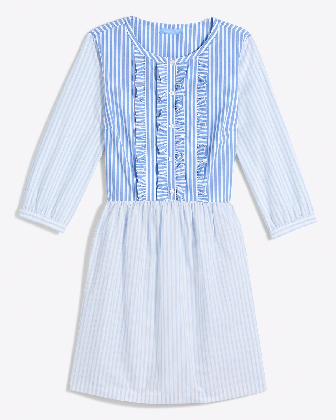 Wanda Dress in Mixed Stripe | Draper James (US)