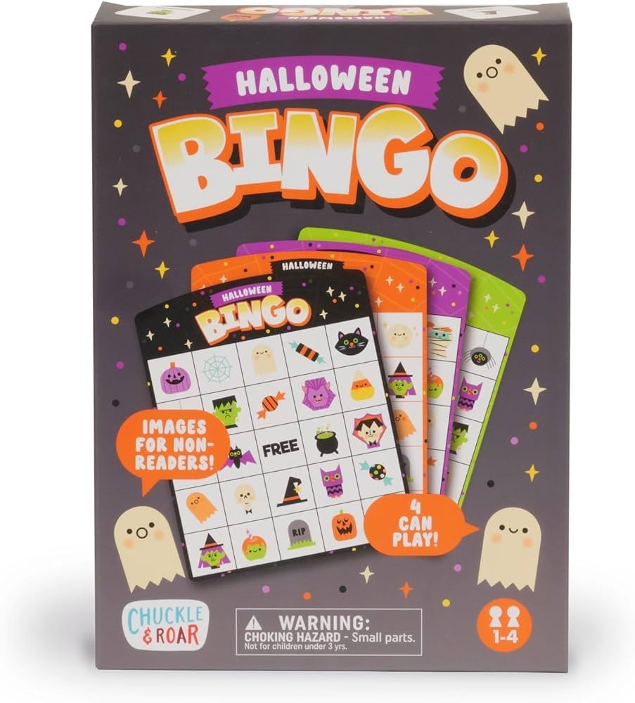 Chuckle & Roar - Halloween Bingo - Family Game Night Fun - Spooky Themed Classic Game - Great for... | Amazon (US)