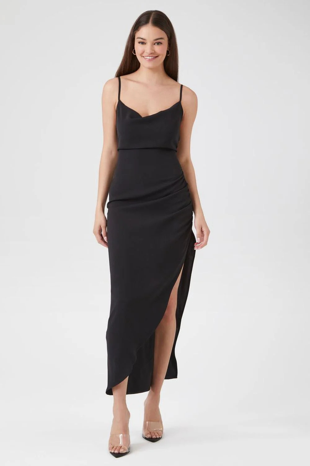 Cowl Neck Maxi Slip Dress | Forever 21 (US)