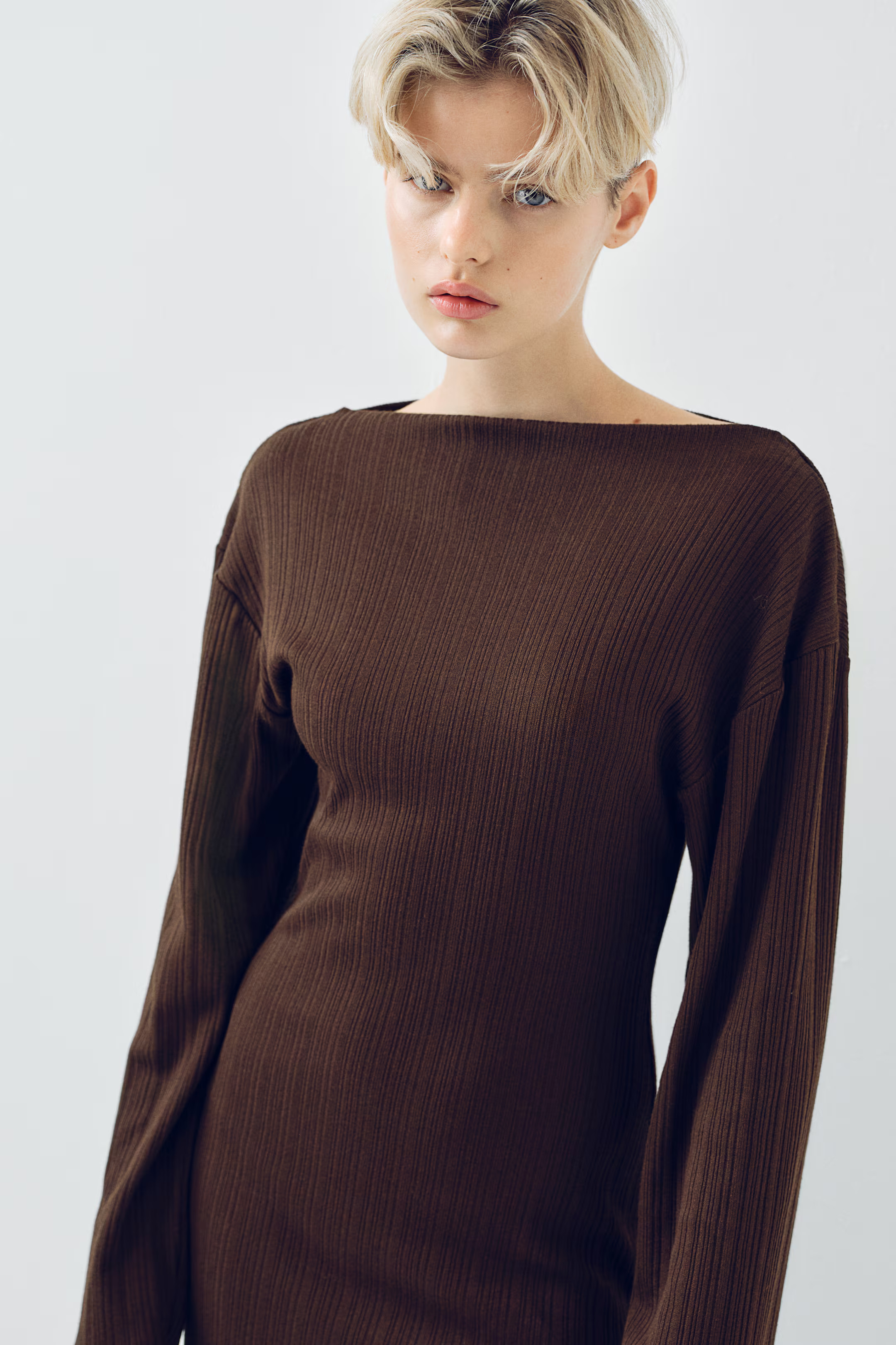 Ribbed asymmetric dress | H&M (US + CA)