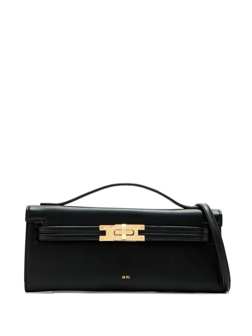 JW Pei top-handle clasp-lock cross body bag - Black | Farfetch Global