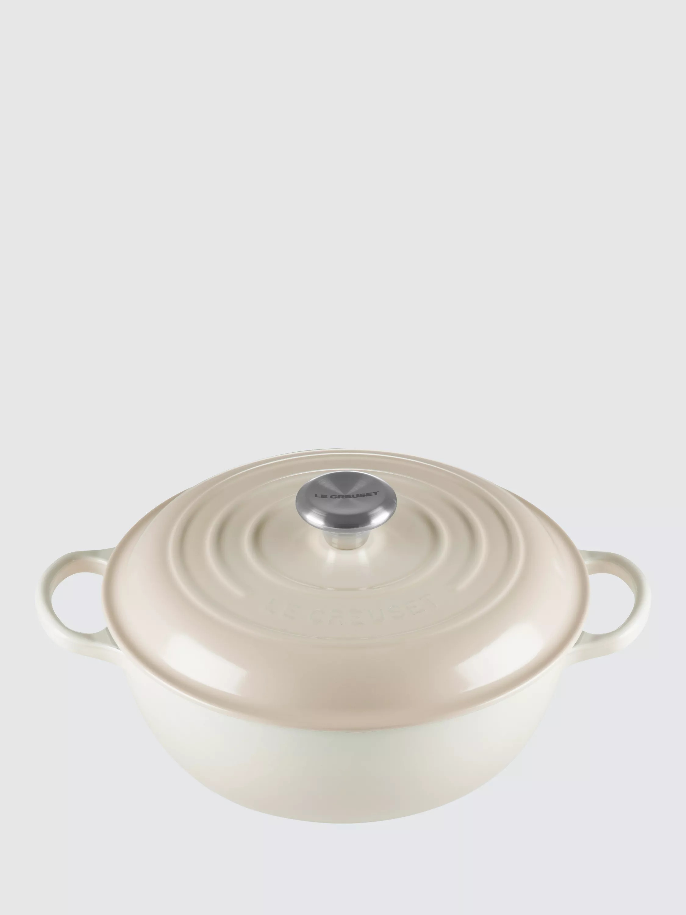Le CreusetCast Iron Stew Pot, 26cm, Meringue | John Lewis (UK)