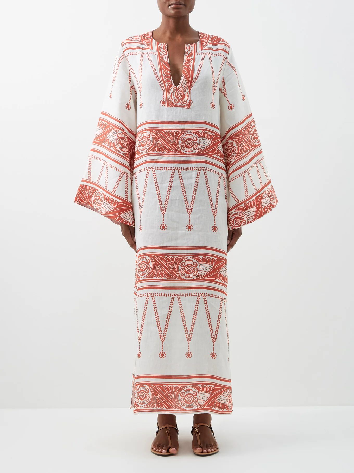 Fuerza del Querer printed organic-linen dress | Johanna Ortiz | Matches (US)