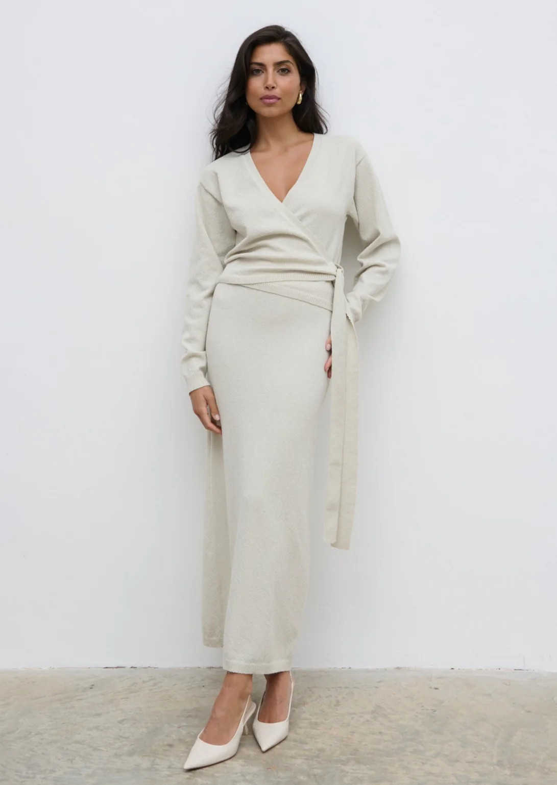 Laney Boucle Knit Midaxi Skirt | Pretty Lavish (UK)