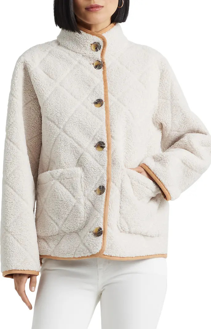 Quilted Faux Shearling JacketLAUREN RALPH LAUREN | Nordstrom