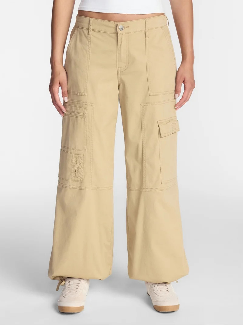 Madden NYC Women's Poplin Cargo Pants, Sizes XXS-XXL | Walmart (US)