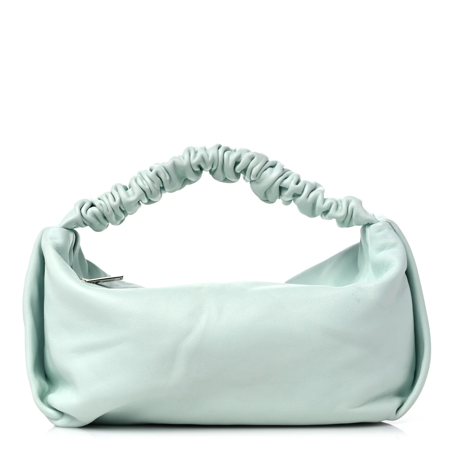 ALEXANDER WANG Lambskin Mini Scrunchie Bag Light Blue | FASHIONPHILE (US)