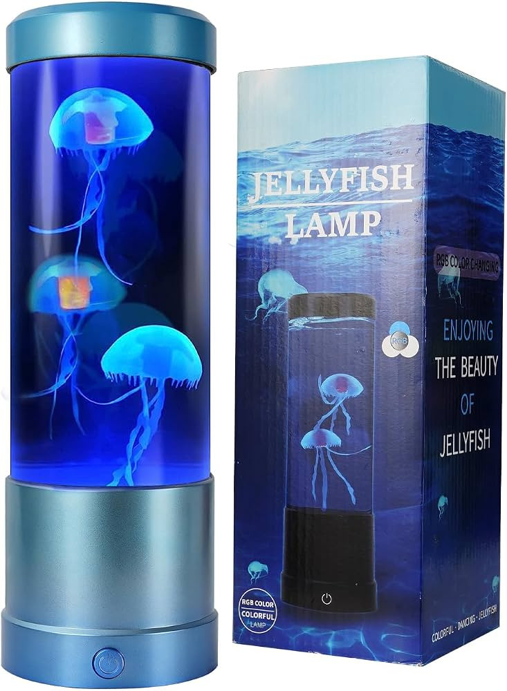 KUSENS Jellyfish Lamp, Nightly Super Lifelike Lava Lamp Jellyfish Aquarium Lamp for Adult Kids, R... | Amazon (US)