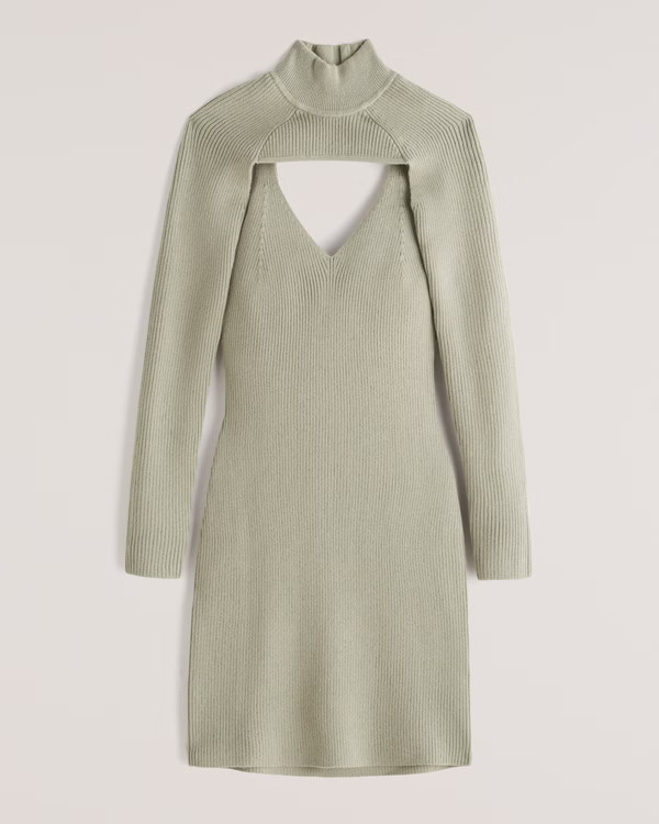 Mini Sweater Dress and Mockneck Shrug Set | Abercrombie & Fitch (US)