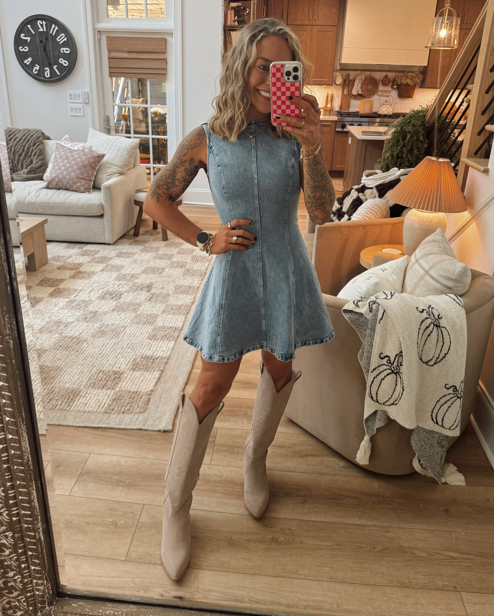 PINK LILY LABOR DAY SALE begins today! 🤎 my code HOLLEY will work for 40% off site-wide minus DOORBUSTERS! 🙌🏼 great time to shop for some Fall goodies if you’ve had your eye on anything! 

S in denim dress
S in striped tank & shorts
S in black jumper / L in plaid flannel
S in denim jumpsuit 
S in striped maxi dress 

Code will work through 9.1! 🍂

Fall style / denim dress / comfy / casual / sale picks / ootd / style inspo / Holley Gabrielle 

#LTKFindsUnder100 #LTKSaleAlert #LTKSeasonal