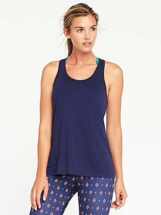 Old Navy Womens Racerback Performance Tank For Women Night Cruise Size L | Old Navy US