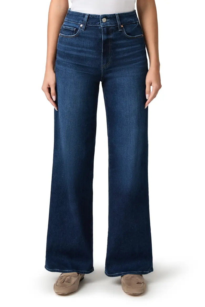 PAIGE Anessa High Waist Wide Leg Jeans in Cambre at Nordstrom, Size 27 | Nordstrom