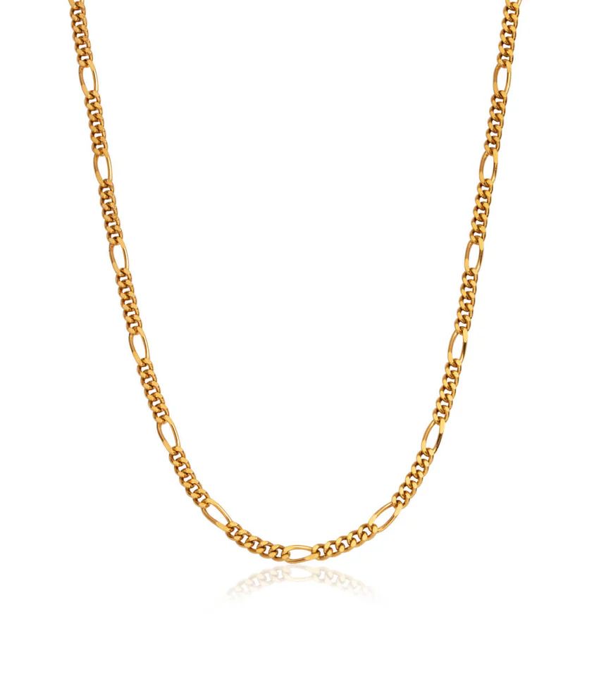 Small Figaro Chain Necklace (Gold) | Abbott Lyon